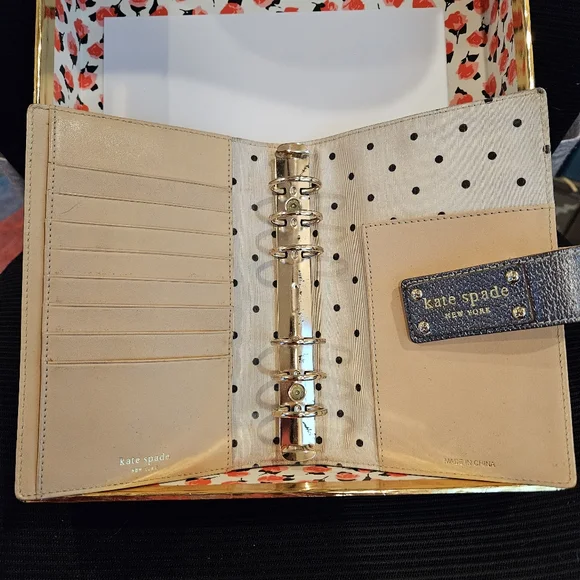 RARE!! Gunmetal KATE SPADE WELLESLEY PERSONAL PLANNER